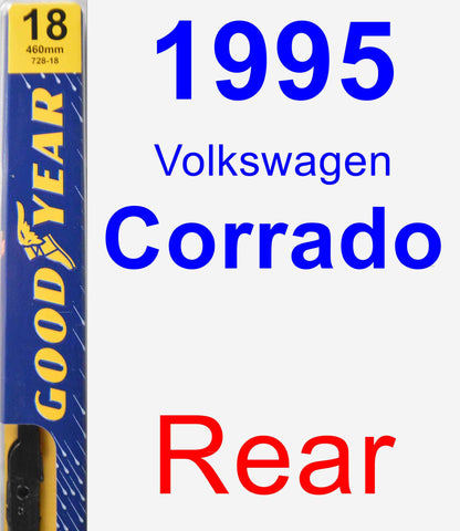 Rear Wiper Blade for 1995 Volkswagen Corrado - Premium