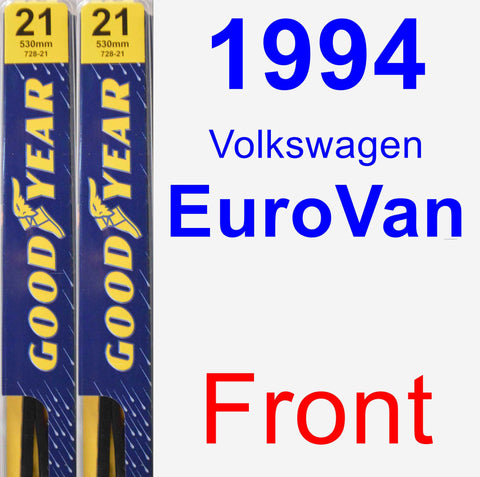 Front Wiper Blade Pack for 1994 Volkswagen EuroVan - Premium