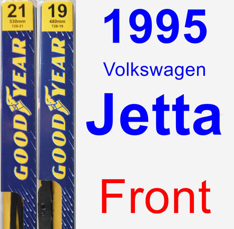 Front Wiper Blade Pack for 1995 Volkswagen Jetta - Premium