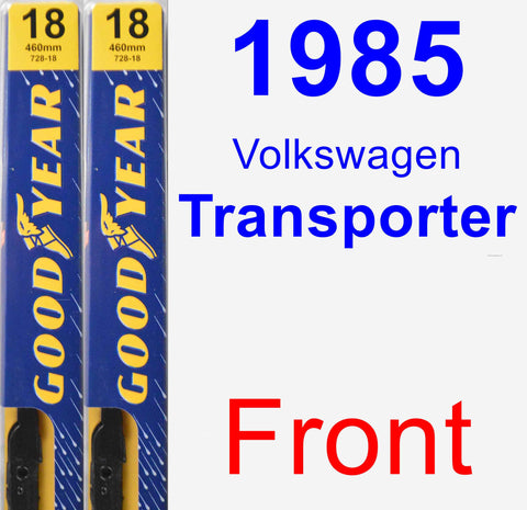 Front Wiper Blade Pack for 1985 Volkswagen Transporter - Premium