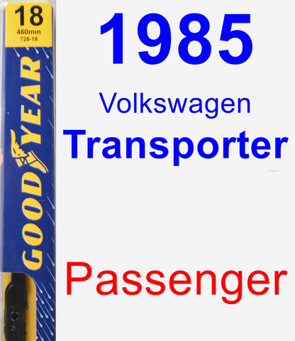 Passenger Wiper Blade for 1985 Volkswagen Transporter - Premium