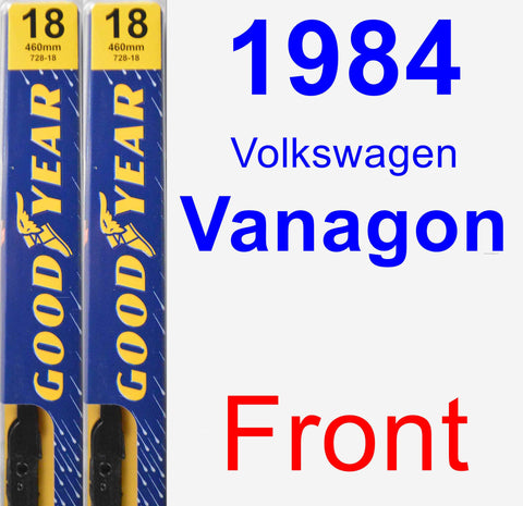 Front Wiper Blade Pack for 1984 Volkswagen Vanagon - Premium
