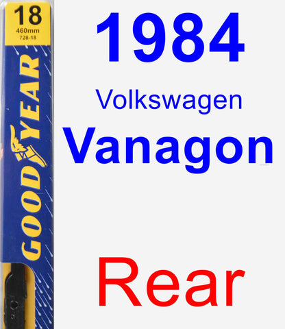 Rear Wiper Blade for 1984 Volkswagen Vanagon - Premium
