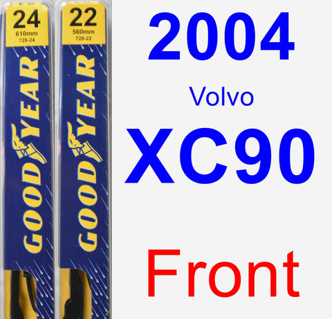 Front Wiper Blade Pack for 2004 Volvo XC90 - Premium