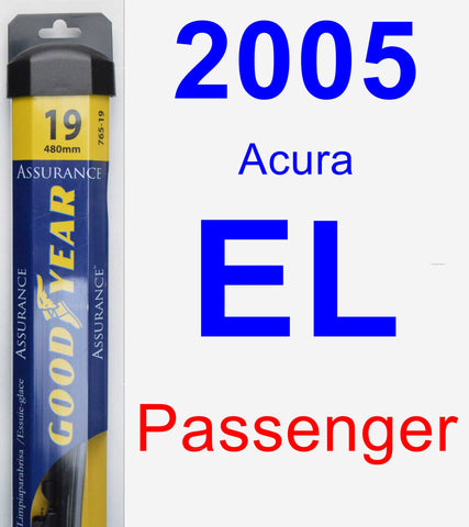 Passenger Wiper Blade for 2005 Acura EL - Assurance