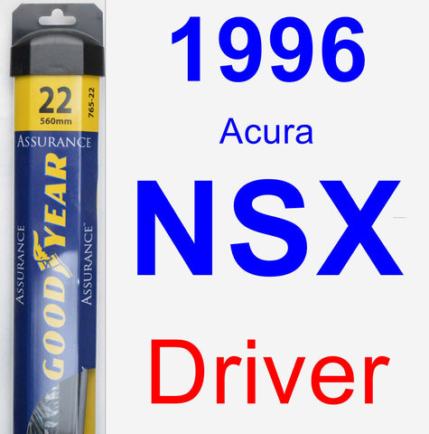 Driver Wiper Blade for 1996 Acura NSX - Assurance
