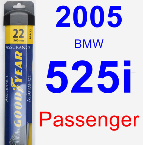 Passenger Wiper Blade for 2005 BMW 525i - Assurance