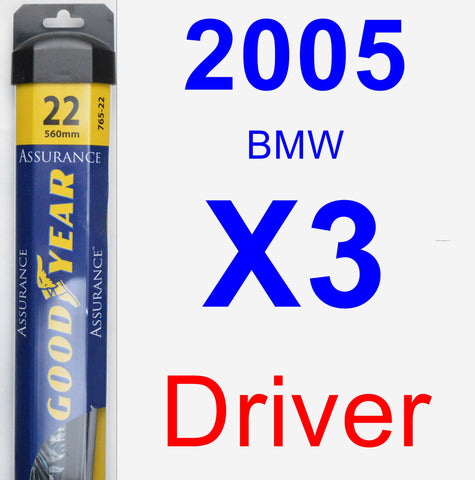 Driver Wiper Blade for 2005 BMW X3 - Assurance