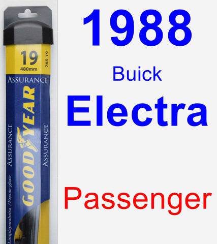 Passenger Wiper Blade for 1988 Buick Electra - Assurance