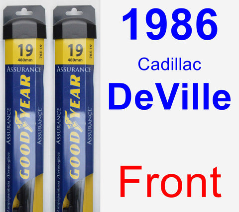 Front Wiper Blade Pack for 1986 Cadillac DeVille - Assurance
