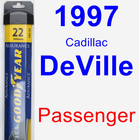 Passenger Wiper Blade for 1997 Cadillac DeVille - Assurance