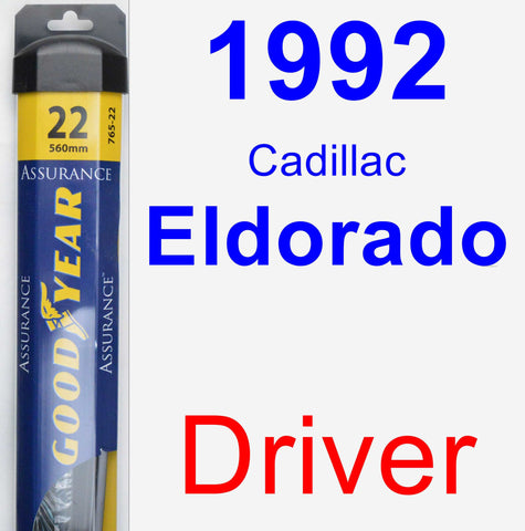 Driver Wiper Blade for 1992 Cadillac Eldorado - Assurance