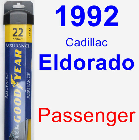 Passenger Wiper Blade for 1992 Cadillac Eldorado - Assurance