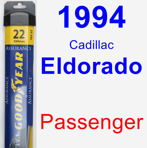 Passenger Wiper Blade for 1994 Cadillac Eldorado - Assurance