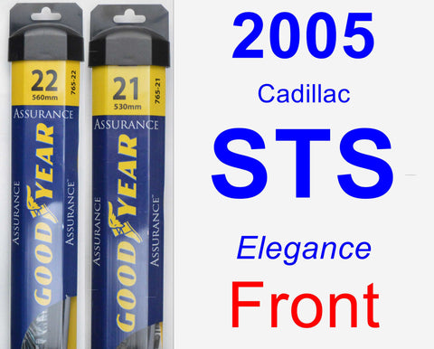 Front Wiper Blade Pack for 2005 Cadillac STS - Assurance