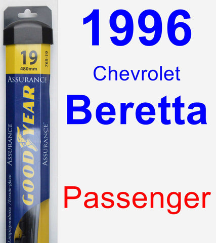 Passenger Wiper Blade for 1996 Chevrolet Beretta - Assurance