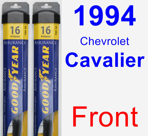 Front Wiper Blade Pack for 1994 Chevrolet Cavalier - Assurance