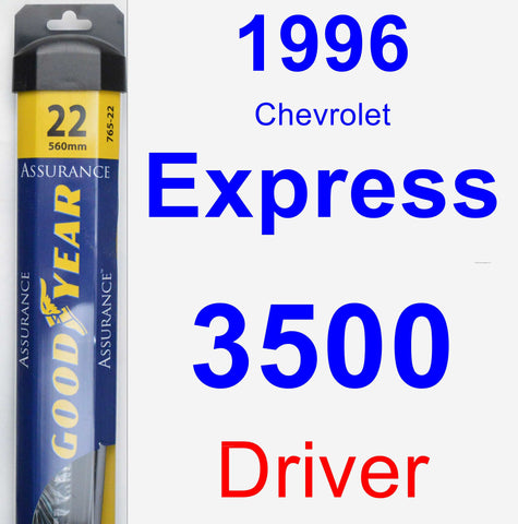 Driver Wiper Blade for 1996 Chevrolet Express 3500 - Assurance