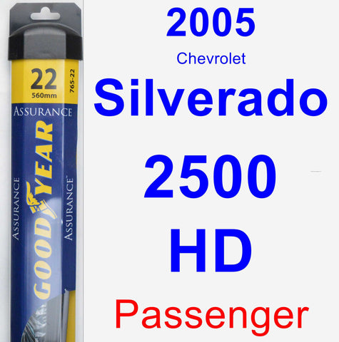 Passenger Wiper Blade for 2005 Chevrolet Silverado 2500 HD - Assurance