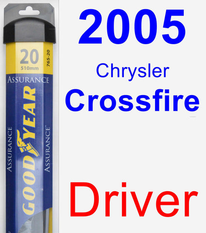 Driver Wiper Blade for 2005 Chrysler Crossfire - Assurance
