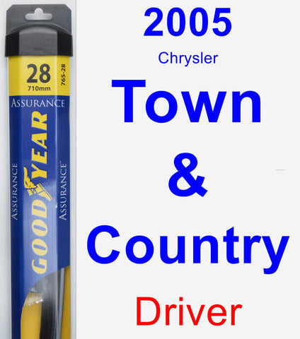 Driver Wiper Blade for 2005 Chrysler Town & Country - Assurance