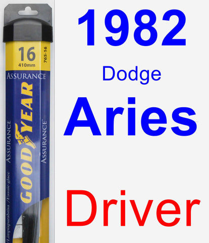 Driver Wiper Blade for 1982 Dodge Aries - Assurance