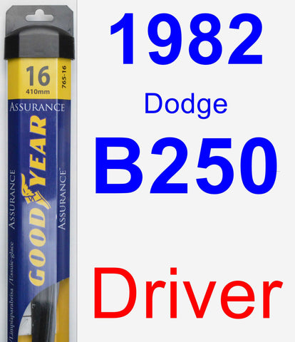 Driver Wiper Blade for 1982 Dodge B250 - Assurance
