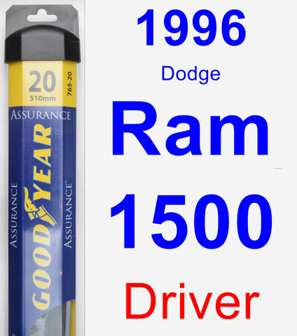 Driver Wiper Blade for 1996 Dodge Ram 1500 - Assurance