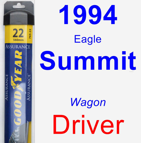 Driver Wiper Blade for 1994 Eagle Summit - Assurance