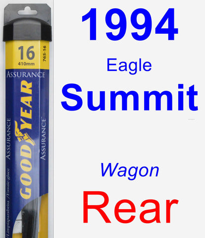 Rear Wiper Blade for 1994 Eagle Summit - Assurance