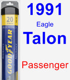 Passenger Wiper Blade for 1991 Eagle Talon - Assurance