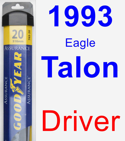 Driver Wiper Blade for 1993 Eagle Talon - Assurance