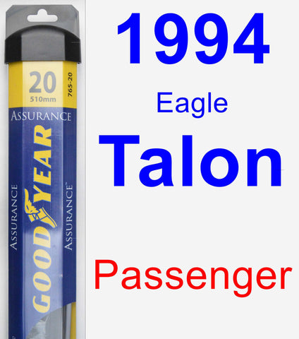 Passenger Wiper Blade for 1994 Eagle Talon - Assurance