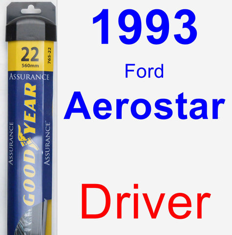 Driver Wiper Blade for 1993 Ford Aerostar - Assurance
