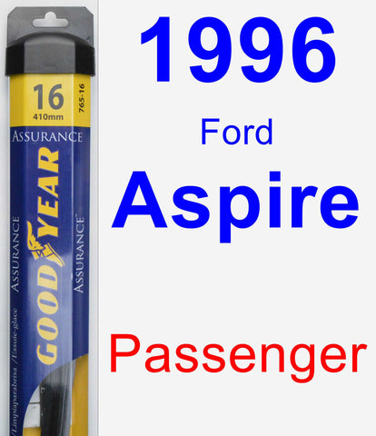 Passenger Wiper Blade for 1996 Ford Aspire - Assurance