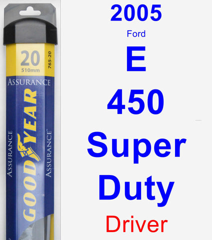 Driver Wiper Blade for 2005 Ford E-450 Super Duty - Assurance