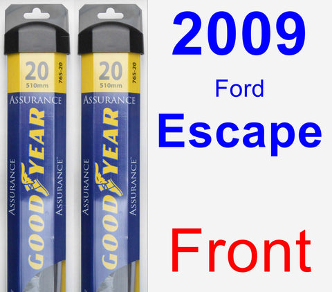 Front Wiper Blade Pack for 2009 Ford Escape - Assurance