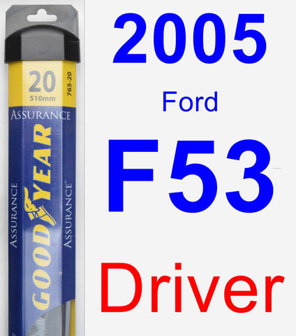 Driver Wiper Blade for 2005 Ford F53 - Assurance