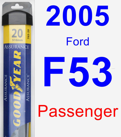 Passenger Wiper Blade for 2005 Ford F53 - Assurance