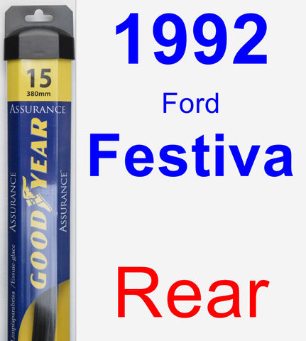 Rear Wiper Blade for 1992 Ford Festiva - Assurance