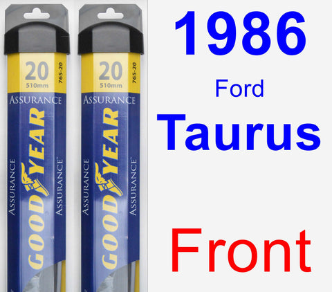 Front Wiper Blade Pack for 1986 Ford Taurus - Assurance