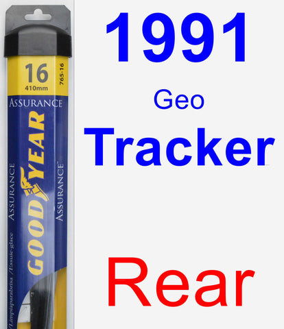 Rear Wiper Blade for 1991 Geo Tracker - Assurance