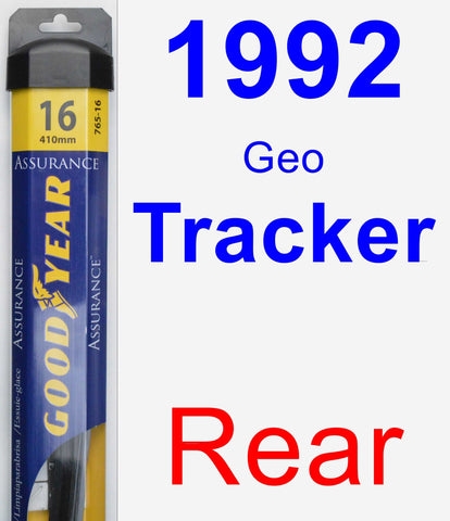 Rear Wiper Blade for 1992 Geo Tracker - Assurance