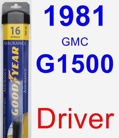 Driver Wiper Blade for 1981 GMC G1500 - Assurance