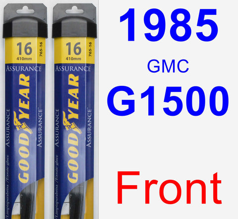 Front Wiper Blade Pack for 1985 GMC G1500 - Assurance