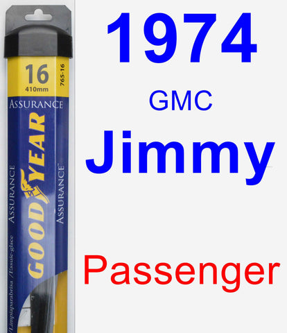 Passenger Wiper Blade for 1974 GMC Jimmy - Assurance