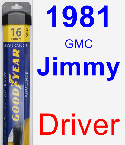 Driver Wiper Blade for 1981 GMC Jimmy - Assurance