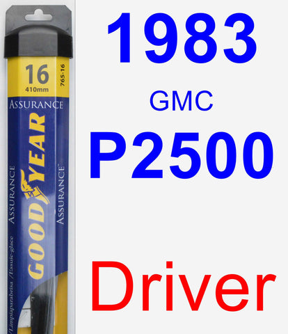Driver Wiper Blade for 1983 GMC P2500 - Assurance