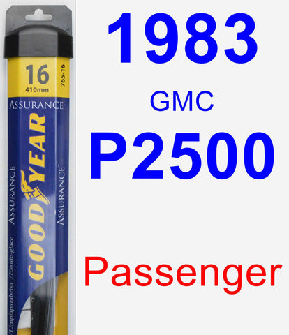 Passenger Wiper Blade for 1983 GMC P2500 - Assurance