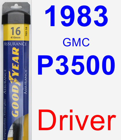 Driver Wiper Blade for 1983 GMC P3500 - Assurance